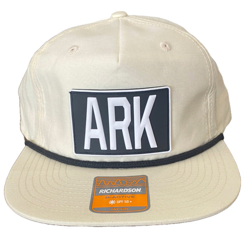 ARK Golf Hat - Birch/Black Patch