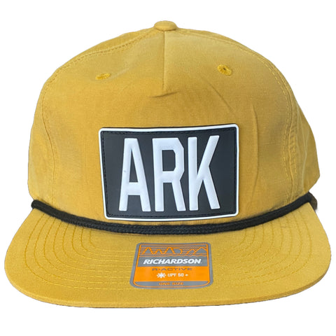 ARK Golf Hat - Biscuit/Black Patch