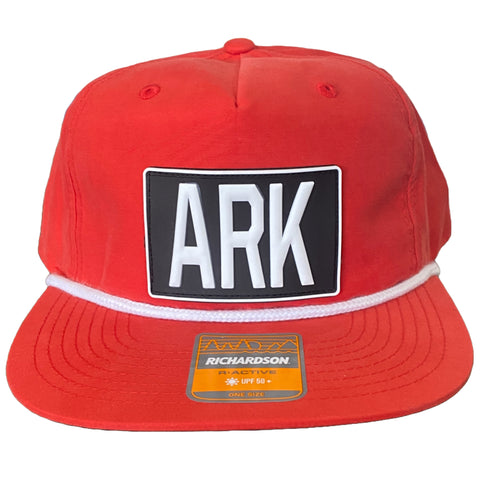 ARK Golf Hat - Red/Black Patch