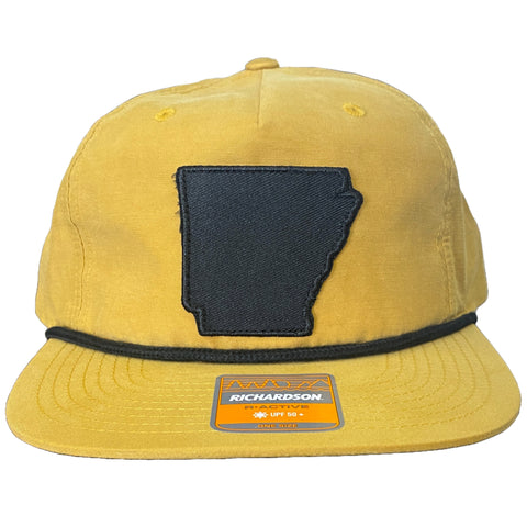 State Golf Hat - Biscuit/Black Patch