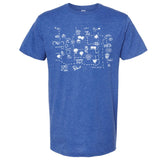 Tavin's Town Map Tee - Royal