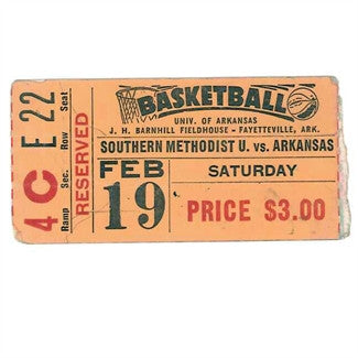 1952 Basketball Ticket