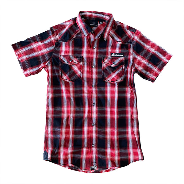 AR Pearl Snap Short Sleeve - Red/Black – Rock City Outfitters
