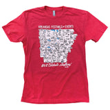 Arkansas Festivals Tee - Red