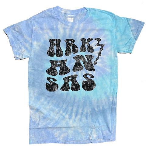 AR Groovy Tie Dye Tee - Lagoon