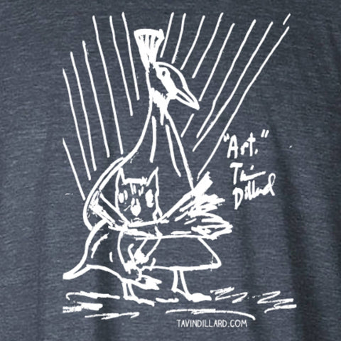 Squirrel in Peacock Headlock Tee