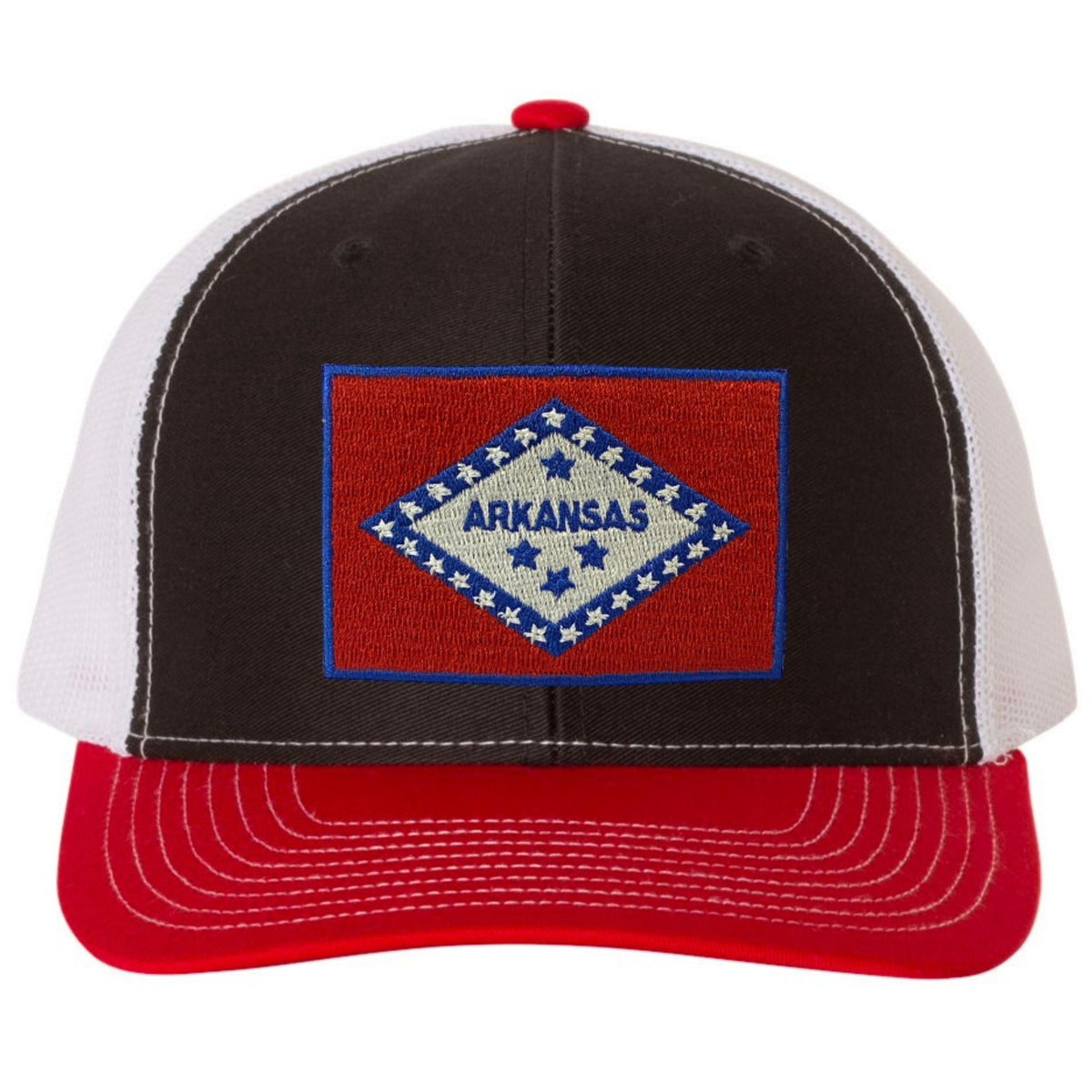 Arkansas Flag Hat - Black/Red