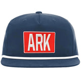 ARK Golf Hat - Navy/Red Patch