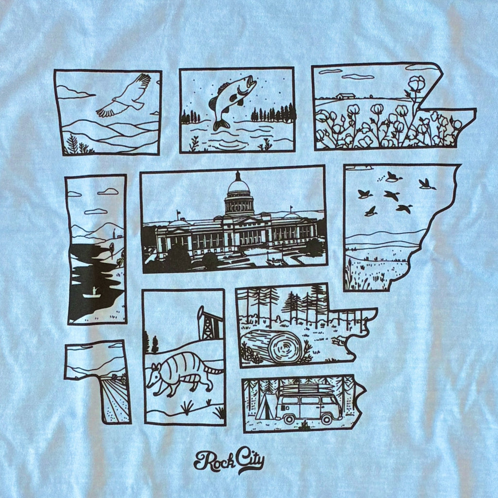 Pieces of Arkansas Tee