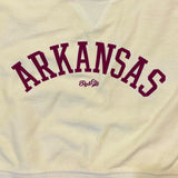 Arkansas Cropped Corded Sweatshirt - Natural