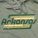 Arkansas Retro Hoodie - Green