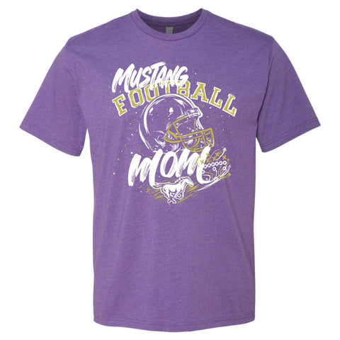 Mustang Football Mom - Crew Neck Tee