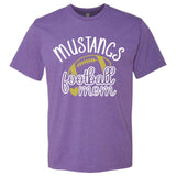 Mustang Football Mom - Crew Neck Tee