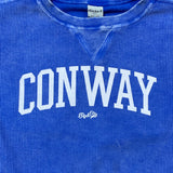 Conway Cropped Corded Sweatshirt - Royal