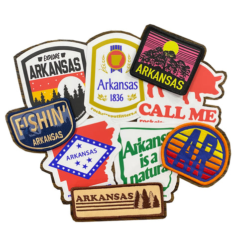 Arkansas Patch/Decal Gift Package