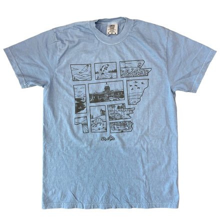 Pieces of Arkansas Tee