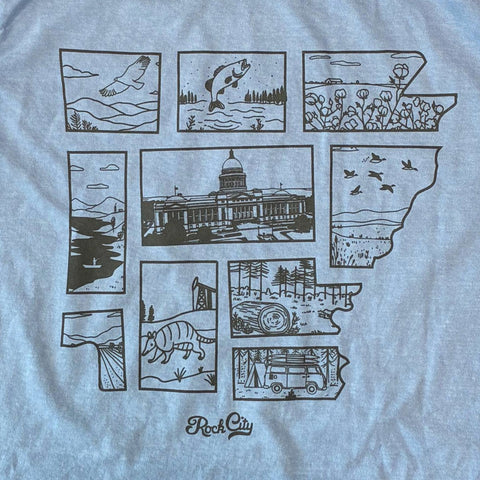 Pieces of Arkansas Tee