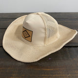 Tan Cowboy Snapback - Leather AR Flag