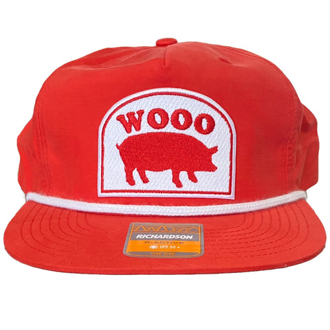 Wooo Pig Golf Hat - Red