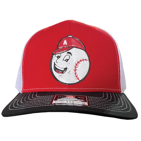 AR Baseball Guy Hat - Red/White/Black