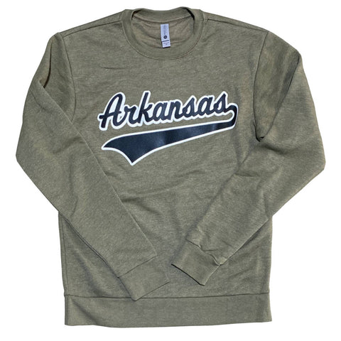 Arkansas Stitched Sweatshirt - Military Green