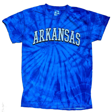 Arkansas Tie Dye Tee - Blue