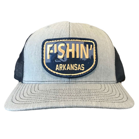Fishin' AR Hat - Heather Grey/Navy