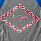 Arkansas Flag Raglan - Blue