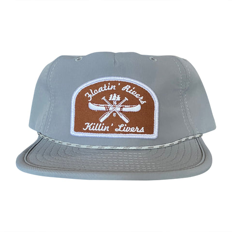 Floatin' Rivers Packable Hat - Grey