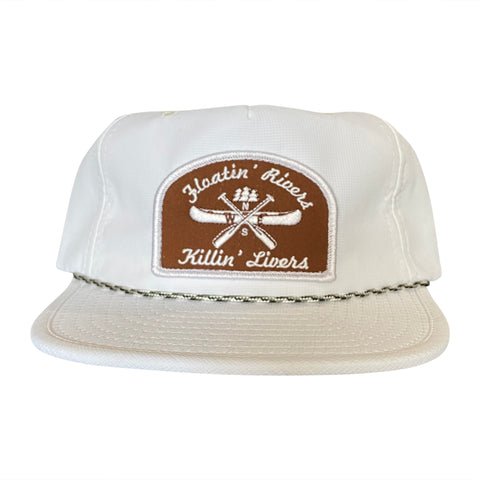 Floatin' Rivers Packable Hat - White