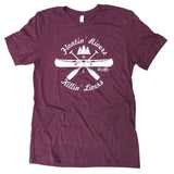Floatin' Rivers Burgundy Tee