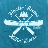 Floatin' Rivers Killin' Livers Tank - Seafoam