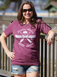 Floatin' Rivers Burgundy Tee