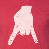 Horns Down Tee - Red