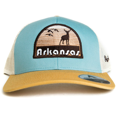 Hunt AR Hat - Smoke Blue/Amber Gold