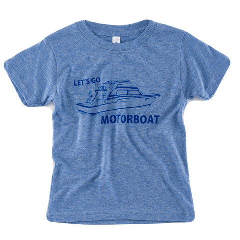 Let's Go Motorboat Kids tee