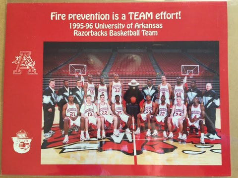 1995-1996 Arkansas Razorbacks Basketball Team Picture