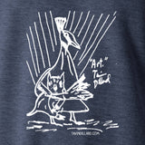 Squirrel in Peacock Headlock Sweatshirt