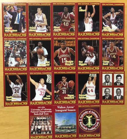 1994 National Championship Season Baskettball Cards