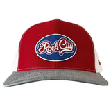 Rock City Script Hat - Red/Grey/White