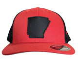 State of AR Hat - Fitted Red/Black