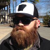State of AR Hat - Fitted Black/White