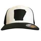 State of AR Hat - Fitted Black/White