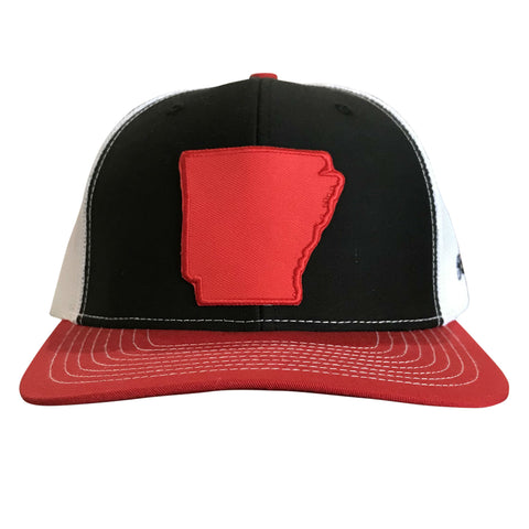 State of AR Hat - Snap Back Black/Red